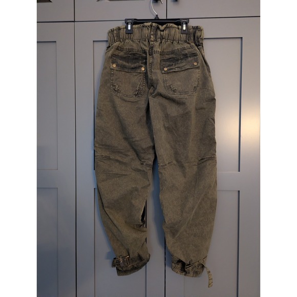 NWT Free People We The Free Can't Compare Slouch Pants Size S Army Green Grunge - Picture 6 of 13